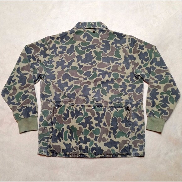 Vintage Ben Lee Calls Made in USA Camo Hunting Field Coat Jacket - Size Small - Picture 5 of 11